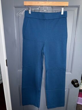 NWOT Ann Taylor High Waist Straight Easy Ankle Pant Lavish Blue XS